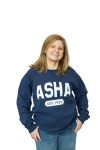 Navy Collegiate ASHA Crewneck Sweatshirt