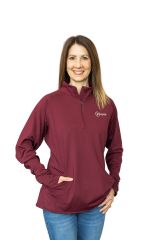 Sport-Wick Half Zip ASHA Pullover (Maroon)